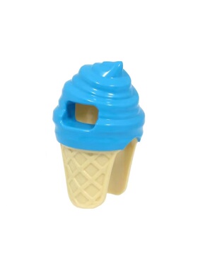 乐高LEGO 冰淇淋 雪糕人 头套 深湖蓝色80678pb01 城市60314