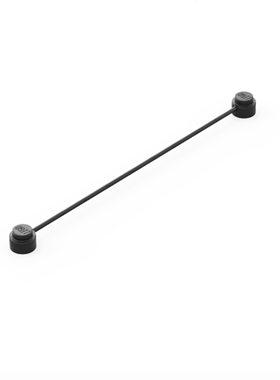 LEGO乐高 黑色 x127c10pb01 线绳 两端带颗粒 4109714 6096955