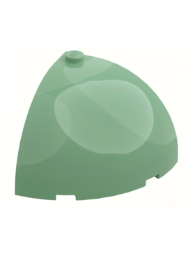 LEGO乐高 沙绿色49612 6441284 4x4x2.66圆弧形 转角砖圆顶 1/4砖