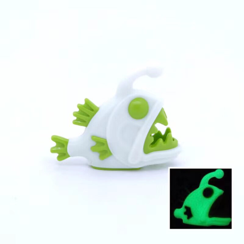 乐高LEGO 动物 白色夜光 鮟鱇鱼 灯笼鱼 魔鬼鱼67471pb01 6296946