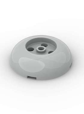 LEGO乐高 零配件 浅灰色79850 6394082 4x4 弧形圆顶砖