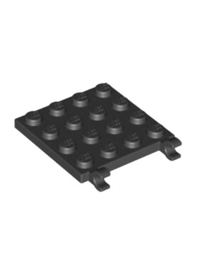 LEGO乐高 零配件 黑色 11399 47998 6174508 4x4单侧带夹口板