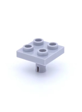 乐高LEGO 零配件 浅灰色 2476 48241 6276848 2x2 底部带栓板