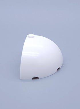 LEGO乐高 白色49612 6337516 4x4x2.66圆弧形 转角砖 圆顶 1/4砖