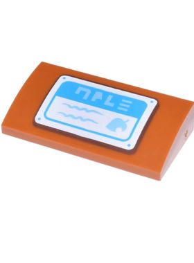 LEGO乐高 深橙色 88930pb171 61068 6469566 2x4 光面弧形砖