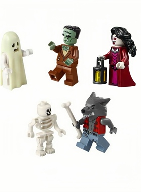 LEGO乐高 31167人仔 浪人 吸血鬼 夜光幽灵 佛兰肯斯坦的怪物