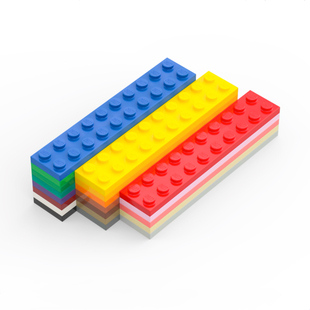 乐高LEGO 3832 2x10 基础板 黑白浅灰深黑红棕米黄绿蓝紫