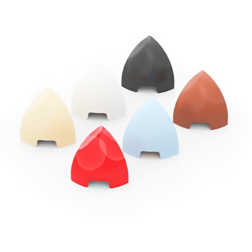 LEGO乐高 5848 1x1转角弧形砖  黑色6586474