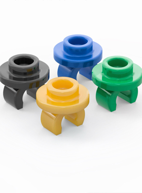 LEGO乐高 5264 1x1 戒指 带夹口圆形板 绿色6527025 珍珠金色