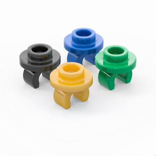 LEGO乐高 5264 1x1 戒指 带夹口圆形板 绿色6527025 珍珠金色