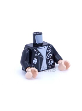 乐高LEGO身体衣服 10291 摇滚外套 骷髅 粉红救兵 973pb4444c01