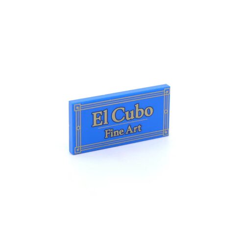 ElCub美术印刷蓝色乐高87079