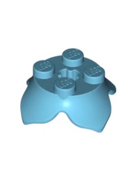 LEGO乐高 中湖蓝色 15469 6058746 2x2 四叶花瓣植物