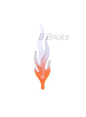 乐高LEGO 零配件 透明红色 85959pat0002 6301397 大号火焰