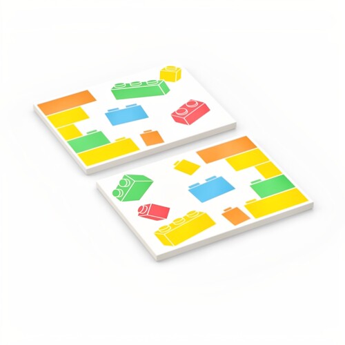 LEGO乐高 6320pb002R 6320pb002L 6x8 乐高积木图案印刷件