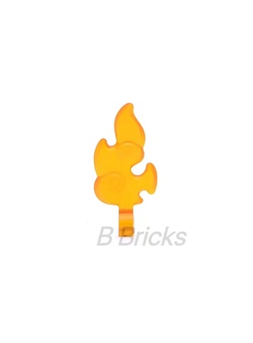 乐高LEGO 零配件 透明橙色 80519 6375788水 海藻 中号火焰