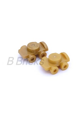 乐高LEGO 零配件 珍珠金色11253 18747 6132266人仔溜冰鞋 旱冰鞋