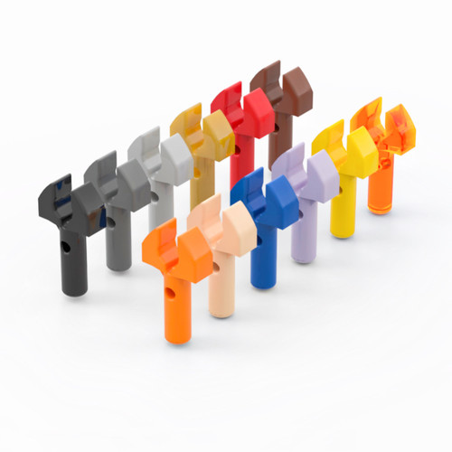 48729黑色机械爪子连接件乐高