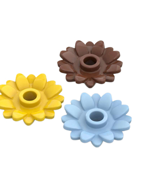 LEGO乐高 6901 黄色 亮浅蓝 红棕 向日葵 太阳花6509767 6525783