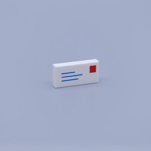 LEGO 乐高 白色3069 80170 4521848 1x2 印刷件 信封