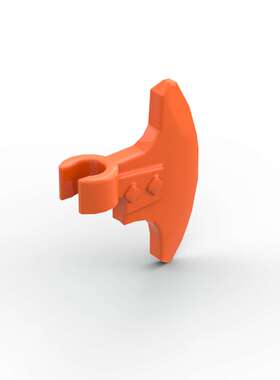 乐高LEGO 零配件 红橙色 53705 53454 6525752人仔手持 武器 斧头