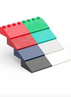 乐高LEGO 3297 3X4 25°斜面砖 浅灰4211420 黑6435854 红329721