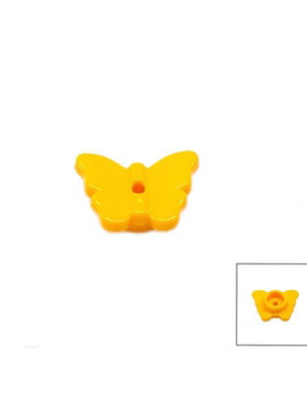 乐高LEGO 中黄色 93081a 蝴蝶 女孩系列 昆虫 手持 装饰