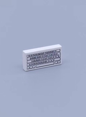 LEGO乐高 零配件 白色3069 81890 4293350 1x2 印刷件 键盘
