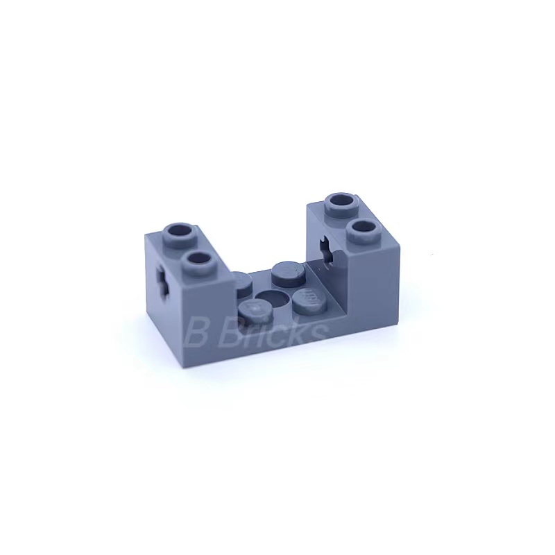 LEGO乐高 深灰色67446 6335115 2×4×1 带十字轴孔 连接板