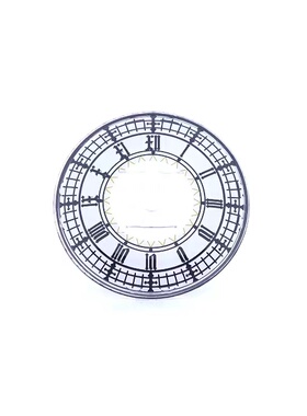 乐高LEGO 透明白色 44375bpb07  6153247  6x6圆盘大本钟面印刷