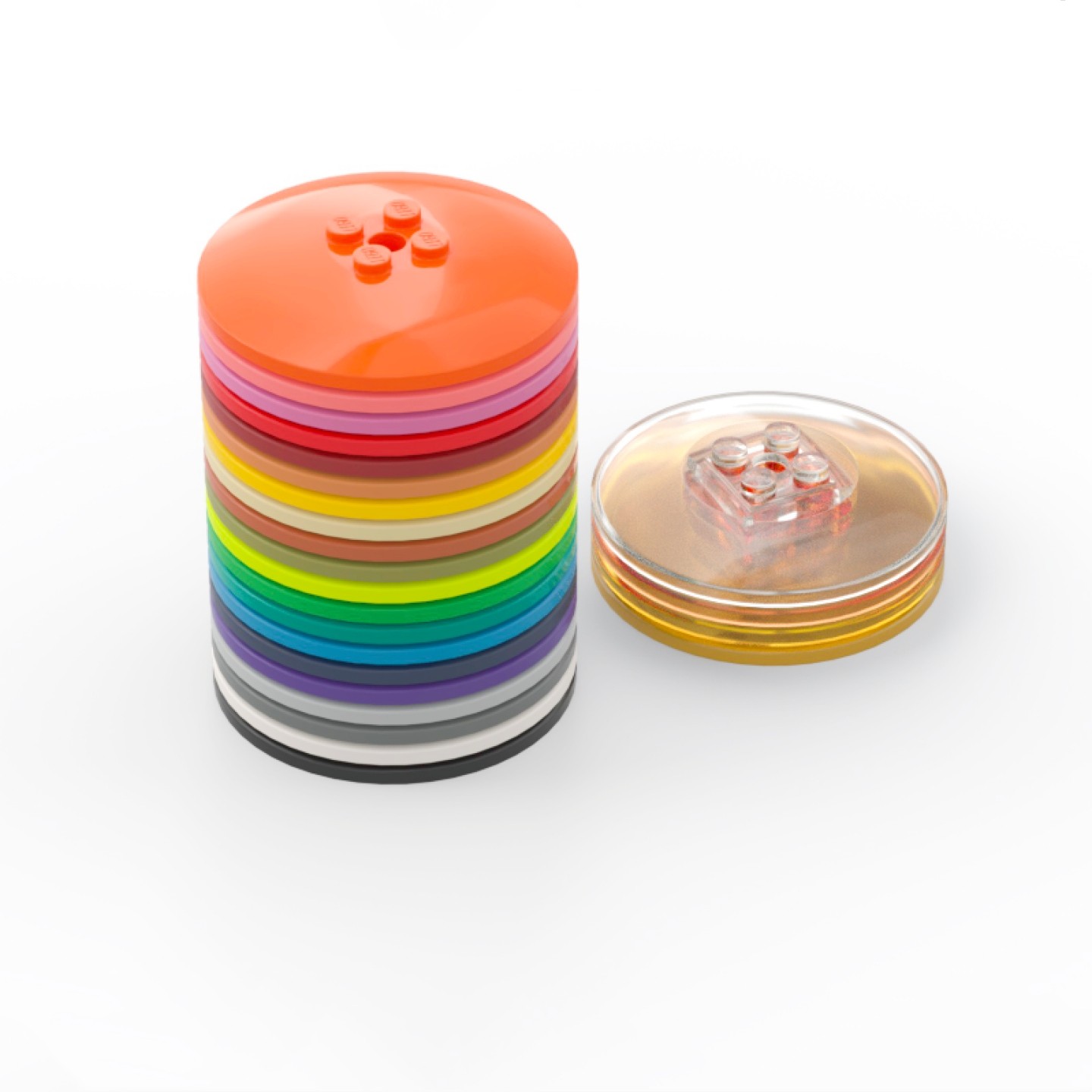 乐高LEGO443756x6圆盘碟件