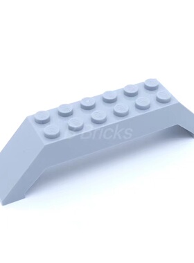 LEGO乐高 零配件 浅灰色 30180 6410094 2x10x2双侧斜坡砖