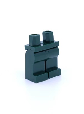 乐高LEGO 深绿色 970c00 73200 6004681 4226869素色人仔腿