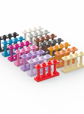乐高LEGO 15332  1x4x2 栅栏围护栏 黑白棕珍珠金浅灰色