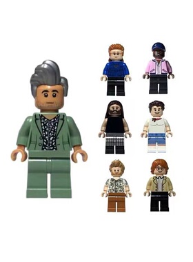 LEGO乐高 10291粉红救兵人仔QUE001 002 003 004 005 006 007