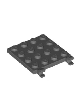 乐高LEGO 零配件 深灰色11399 6030699 4x4异形板带夹口
