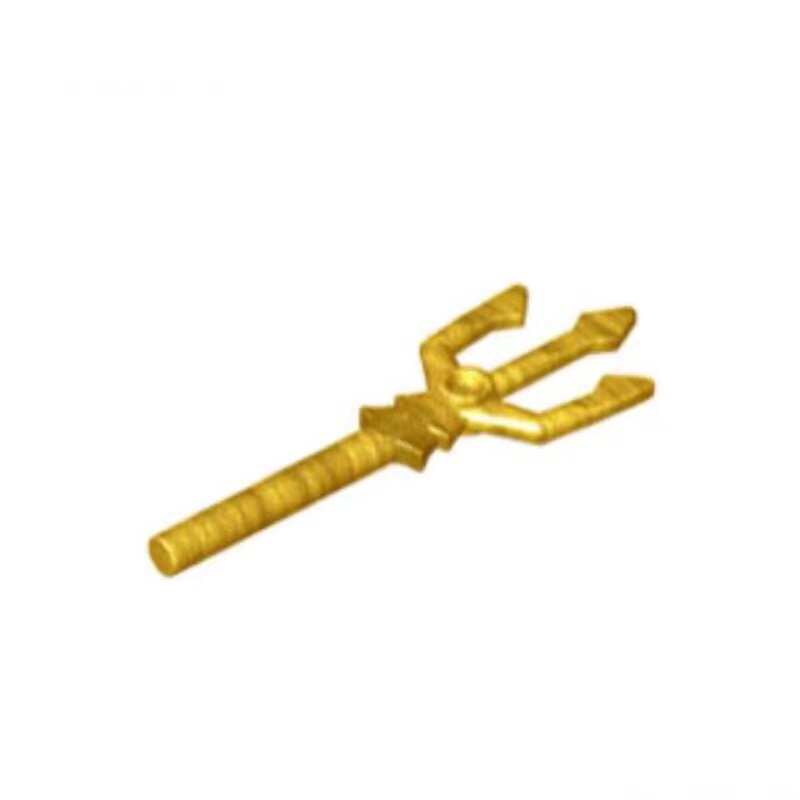 乐高零配件珍珠金色武器92289