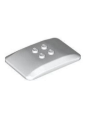 乐高LEGO 白色 98281 4646574 6x4x2/3 拱形楔形 拱形车顶