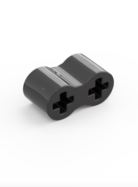 LEGO乐高 科技配件 黑色45590 4298367 1x2轴橡胶连接