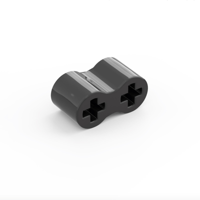 乐高积木黑色45590轴橡胶连接