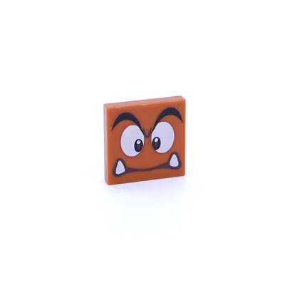 愤怒脸2x2印刷件3068乐高