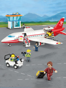 Игрушка, самолет, конструктор, авиалайнер, головоломка для мальчиков и девочек