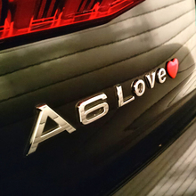 创意字母LOVE爱心奥迪Q2Q5LA4A6L奔驰C260E300L博越L改装车尾标贴