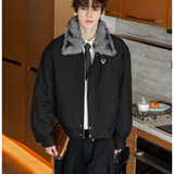 MY207P140冬季高级感仿貂毛领棉衣男士帅气保暖加厚棉服外套潮，男装棉衣，星座1115（原A403）