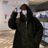 DY20特P120冬季宽松环保毛毛皮草男生加棉加厚中长款保暖外套，男装棉衣，星座1115（原A403）