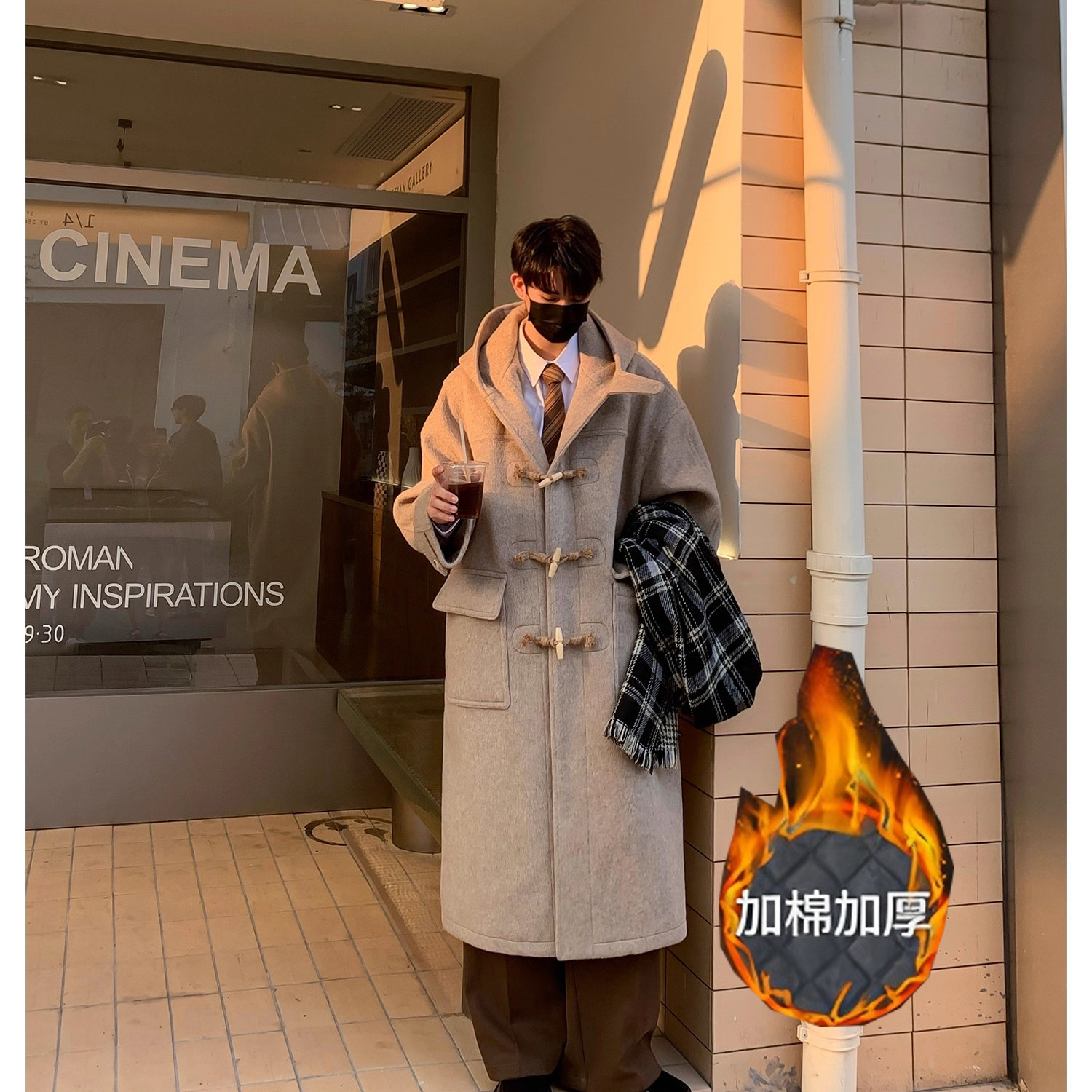 FY31常规P150加棉P160现货网图15%羊毛高品质中长款羊毛呢大衣，男装毛呢大衣，星座1115（原A403）