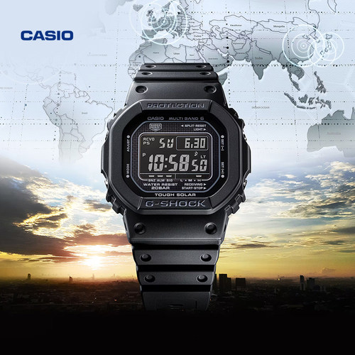 卡西欧太阳能小方块手表