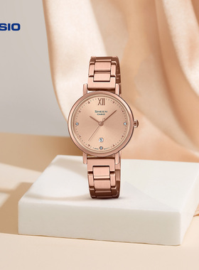 casio旗舰店SHE-4540系列简约优雅商务通勤女表卡西欧官方 SHEEN