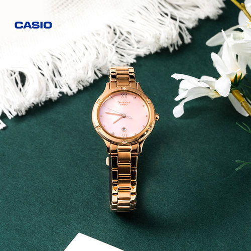 玫瑰金IP涂层 贝母质感表盘