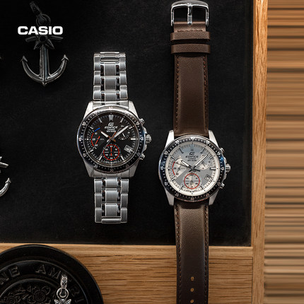 【圣诞礼物】casio旗舰店EFV-540商务男士手表卡西欧 EDIFICE官方